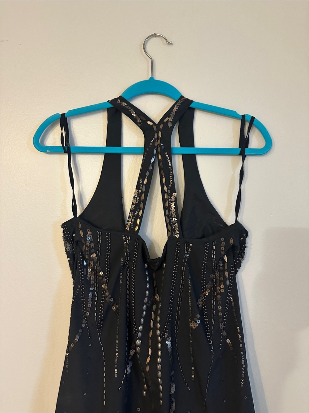 Free People Black Beaded Mini Dress - Picture 7 of 7